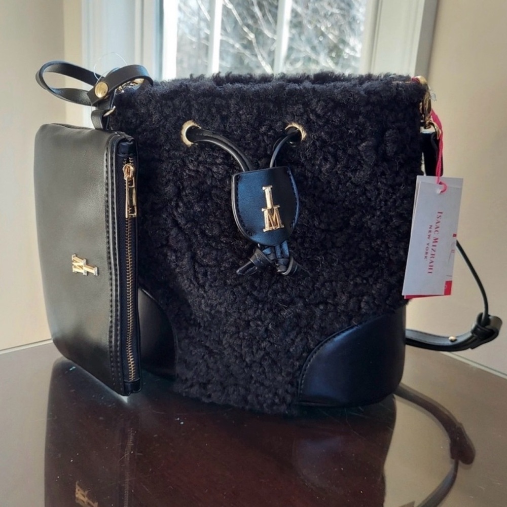 Isaak Mizrahi Sherpa bucket bag